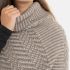 Amber Gebreide Poncho MarronIced Clay