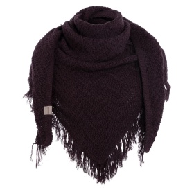 Amber Triangle Scarf Midnight Plum