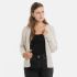 Becky Kort Gebreid Vest Beige - 3638