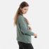 Becky Short Knitted Cardigan Stone Green - 3638