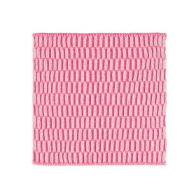 Dishcloth Block Ecru/Fuchsia