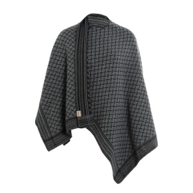 Dusk Poncho Cape Schwarz/Anthrazit