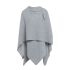 Jazz Poncho Cape Grau