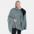 Jazz Poncho Cape Stone Green