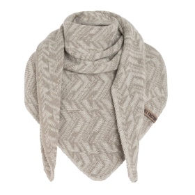 Josh Triangle Scarf Beige/Iced Clay