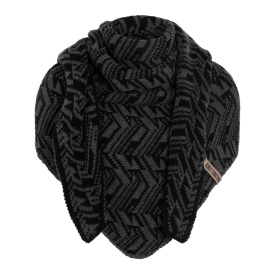 Josh Triangle Scarf Black/Anthracite