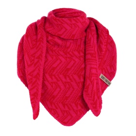 Josh Triangle Scarf Bright Red/Fuchsia