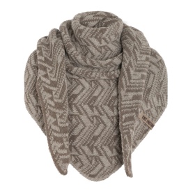 Josh Triangle Scarf Marron/Iced Clay