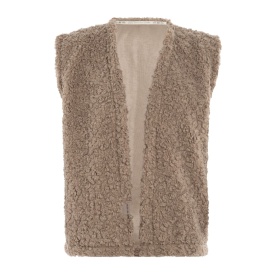 Rosie Gilet Teddy Linen - 36/44