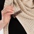 Vera Omslagdoek EcruDark Beige