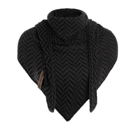 Vera Triangle Scarf Black/Anthracite